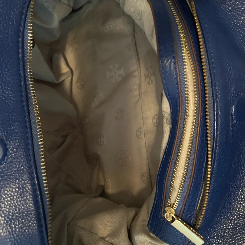 Tory Burch blue Thea satchel